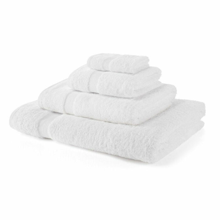 113693_source_1634664523 4 Piece 600GSM Towel Bale - 2 Hand Towels, 2 Bath Towels