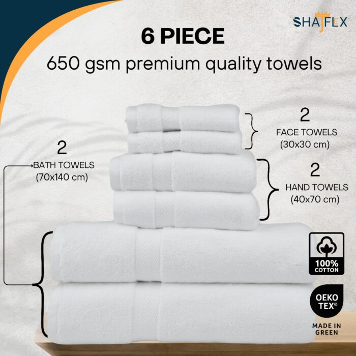 Premium Quality Towels (650 GSM) Colour: Silver