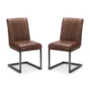 Set Of 2 Brooklyn Chairs - Brown