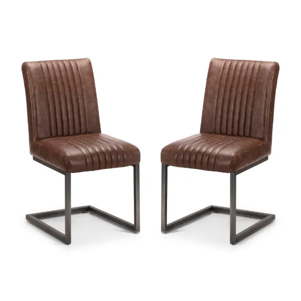 Set Of 2 Brooklyn Chairs - Brown
