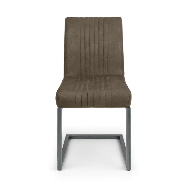 Set Of 2 Brooklyn Dining Chairs - Charcoal Grey