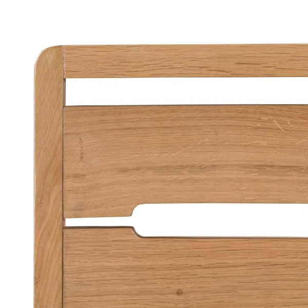 Set Of 2 Curve Dining Chairs Oak