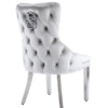 Victoria Silver Lion Knocker Dining Chair Set of 2