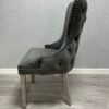 Victoria Dark Grey Ring Knocker Dining Chair Set of 2