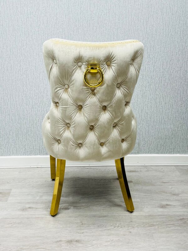 DC1023-3-600x800 Victoria Cream Gold Ring Knocker Dining Chair Set of 2
