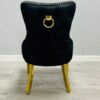 DC1024-2-600x800 Victoria Black Gold Ring Knocker Dining Chair Set of 2