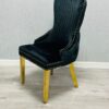 DC1024-5-600x800 Victoria Black Gold Ring Knocker Dining Chair Set of 2
