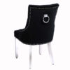 Valencia Black Chrome Leg Dining Chair Set of 2