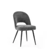Set Of 2 Ella Dining Chairs Dark Grey