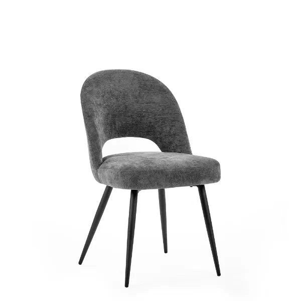 Set Of 2 Ella Dining Chairs Dark Grey