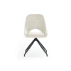 Set of 2 Jonah Swivel Return Dining Chairs Cream