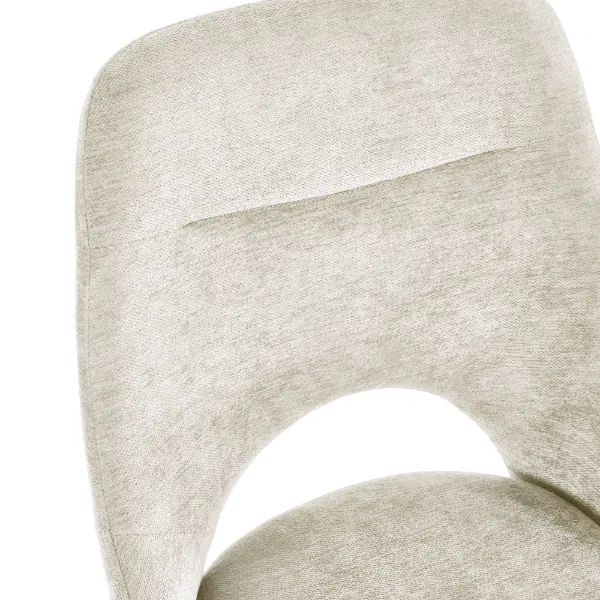 Set of 2 Jonah Swivel Return Dining Chairs Cream