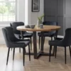 Set Of 2 Luxe Dining Chairs Grey