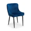 Set Of 2 Luxe Dining Chairs Blue