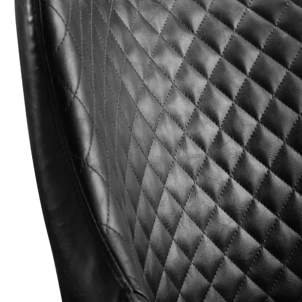 Set Of 2 Luxe Dining Chairs Black