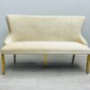 Victoria Cream Gold Luxury Bench Lion Knocker