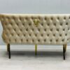 Victoria Cream Gold Luxury Bench Lion Knocker