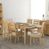 Curve Oak Extending Dining Table