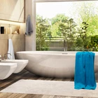 6 Pieces Face Towels Set 650 GSM 100% Cotton Luxuriously Soft & Super Absorbent Colour Ocean Blue/Azul/Blue/Aqua