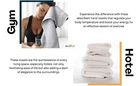 2 Pieces Bath Towels Set 650 GSM 100% Cotton Luxuriously Soft & Super Absorbent White