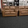 Virginia Italian Real Leather Sofa 3 &  2 Seater 10 Years Guarantee