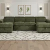 Alaya Sofabed Green U Shape Corner