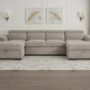 Alaya Sofabed Beige U Shape Corner