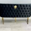 Victoria Black Gold Luxury Bench