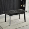 Arizona Extending Black Gold Ceramic Table