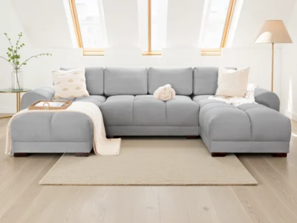 Azzuro Sofa Grey U Shape Corner