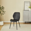 Oliver Black PU Leather Effect Dining Chair