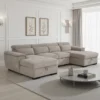 Alaya Sofabed Beige U Shape Corner