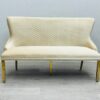 Victoria Cream Gold Luxury Bench