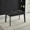 Arizona Extending Black Gold Ceramic Table