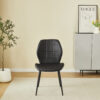 Oliver Black PU Leather Effect Dining Chair