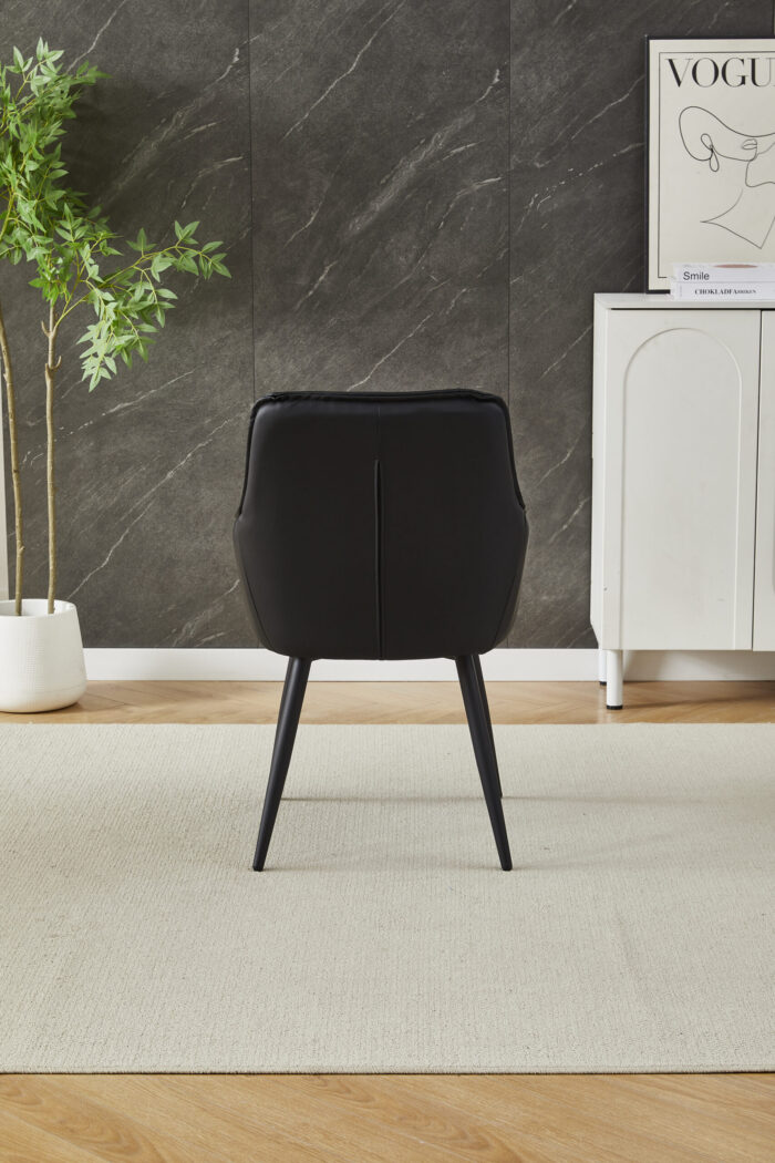 2 Palermo Black Dining Chair