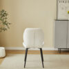 Oliver White PU Leather Effect Dining Chair