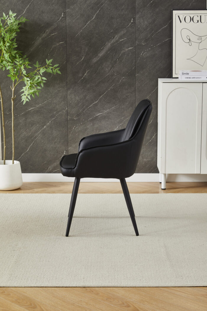 3 Palermo Black Dining Chair