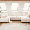 Azzuro Sofa Cream U Shape Corner
