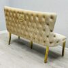 Victoria Cream Gold Luxury Bench