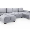 Azzuro Sofa Grey U Shape Corner