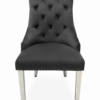 Majestic Dark Grey Velvet Dining Chair