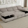 Alaya Sofabed Beige U Shape Corner