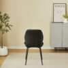 Oliver Black PU Leather Effect Dining Chair