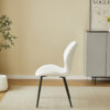 Oliver White PU Leather Effect Dining Chair