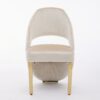 Santorini Cream Gold Dining Chair