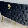Victoria Black Gold Luxury Bench