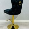 Victoria Black Ring Knocker Breakfast Stool