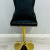 Victoria Black Lion Knocker Breakfast Stool
