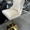 BS1031-3-1 Victoria Cream Lion Knocker Breakfast Stool